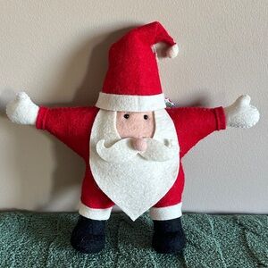 Sincerely Santa Red Holly Jolly Santa 🧑‍🎄 Felt Christmas Decor NEW!